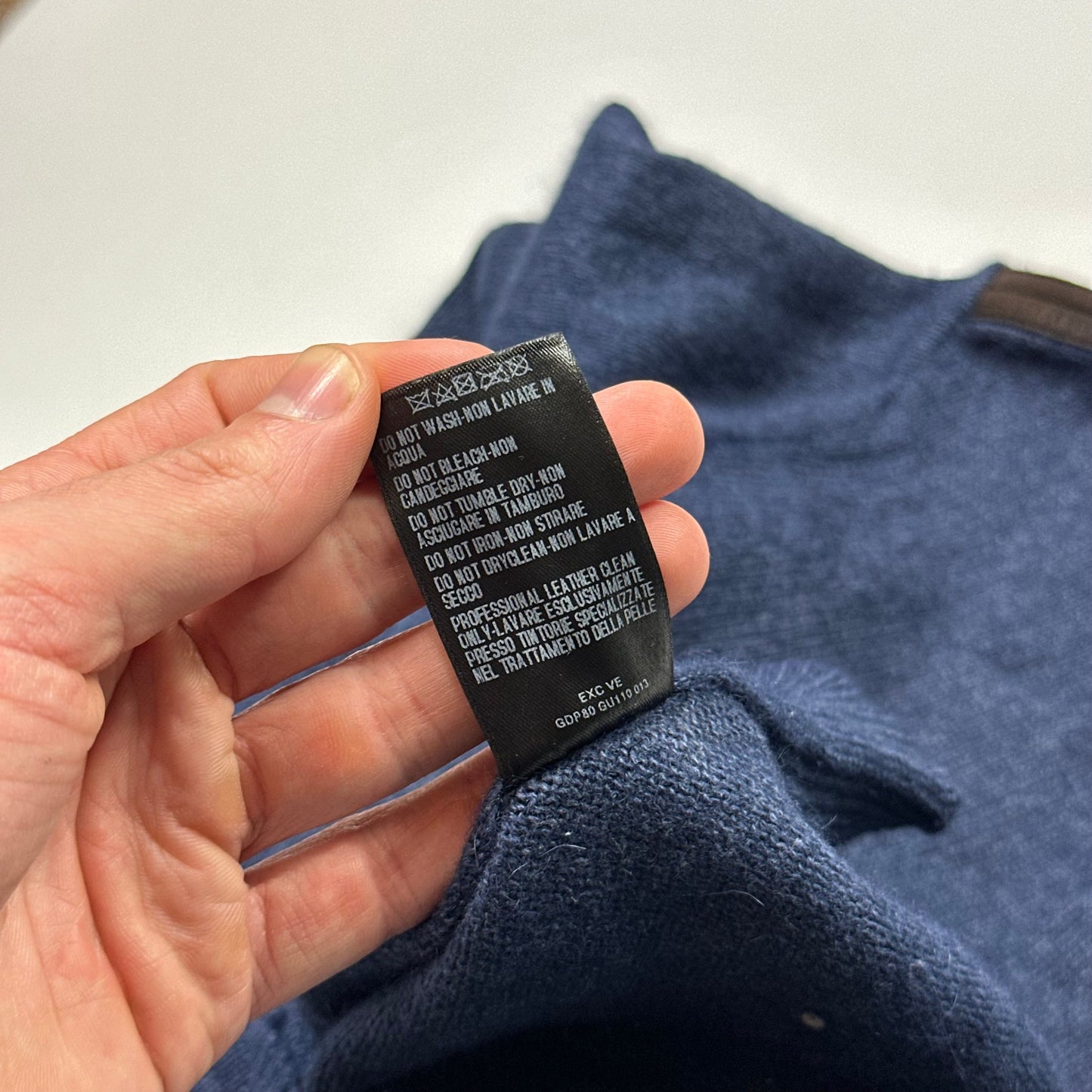 Gucci Mélange Alpaca & Angora Silk Lightweight Logo Knit Jumper - S