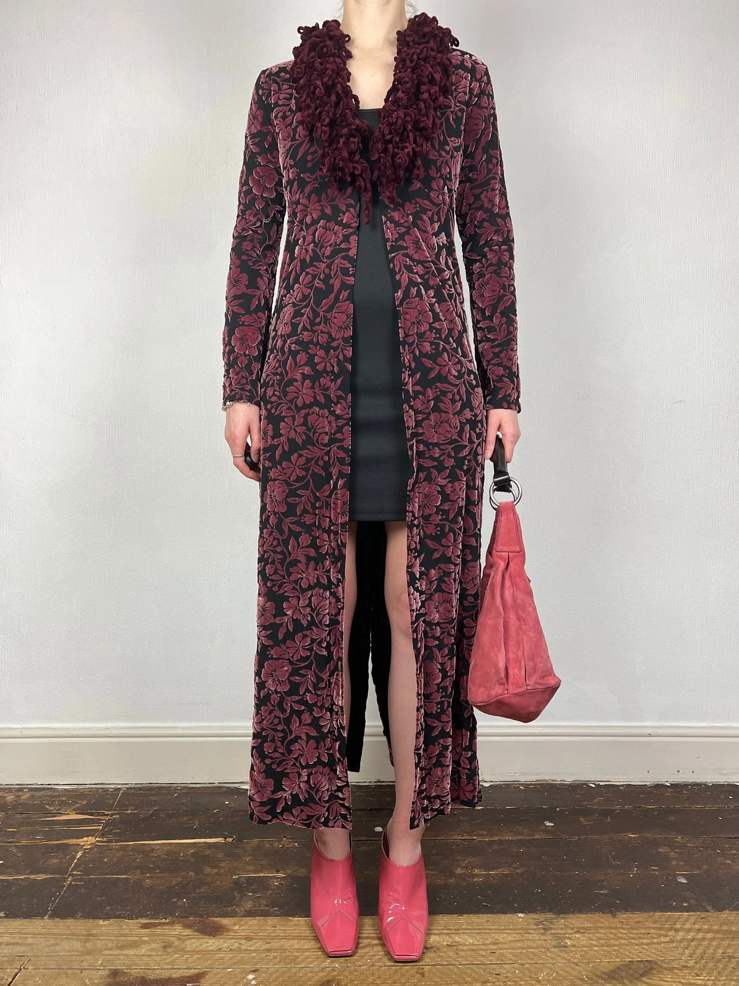 Miss Selfridge 1998 velvet flock duster