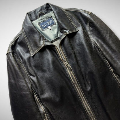 Armani Jeans Leather Jacket (2000s)