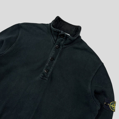 Stone Island AW09 Heavy Cotton 1/4 Button Pullover Jumper - L
