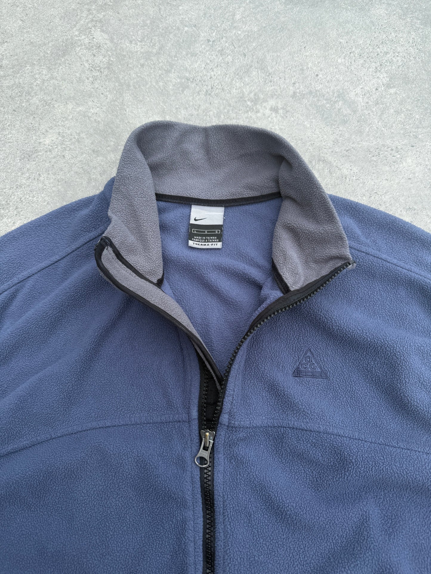 nike acg 2000s technical fleece vest jacket (l) | Default Title, Blue