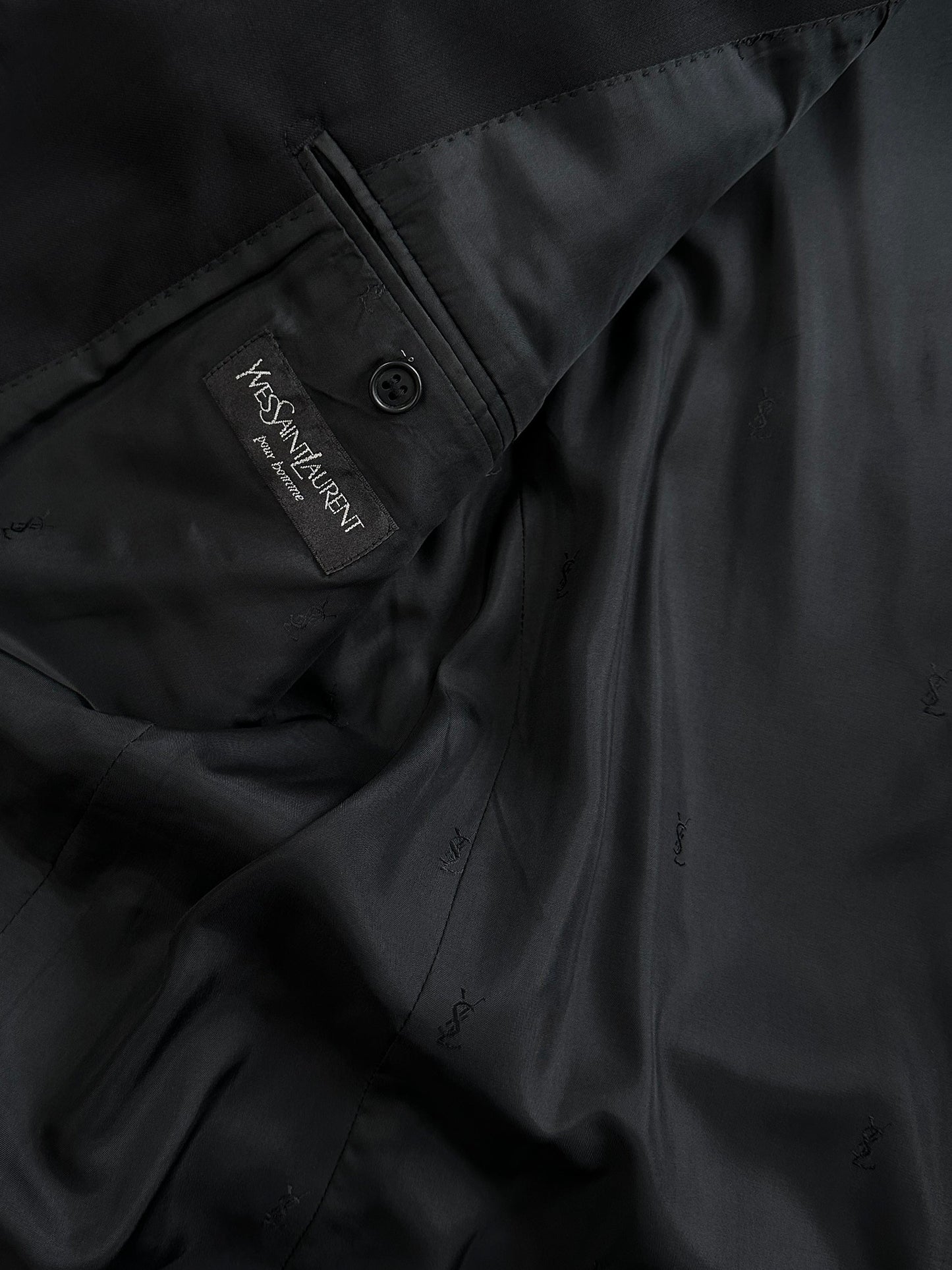 Yves Saint Laurent Pour Homme 1990s Pure Wool Single Breasted Blazer - 40L/XL