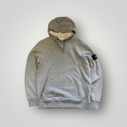 Stone Island Cotton Grey Hooded Jumper L