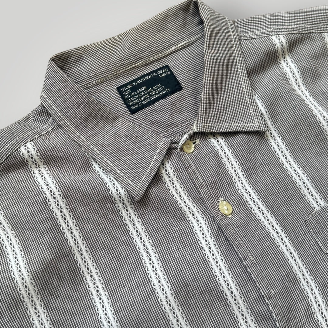 2000's Stüssy Utility Shirt L | O/S, Grey