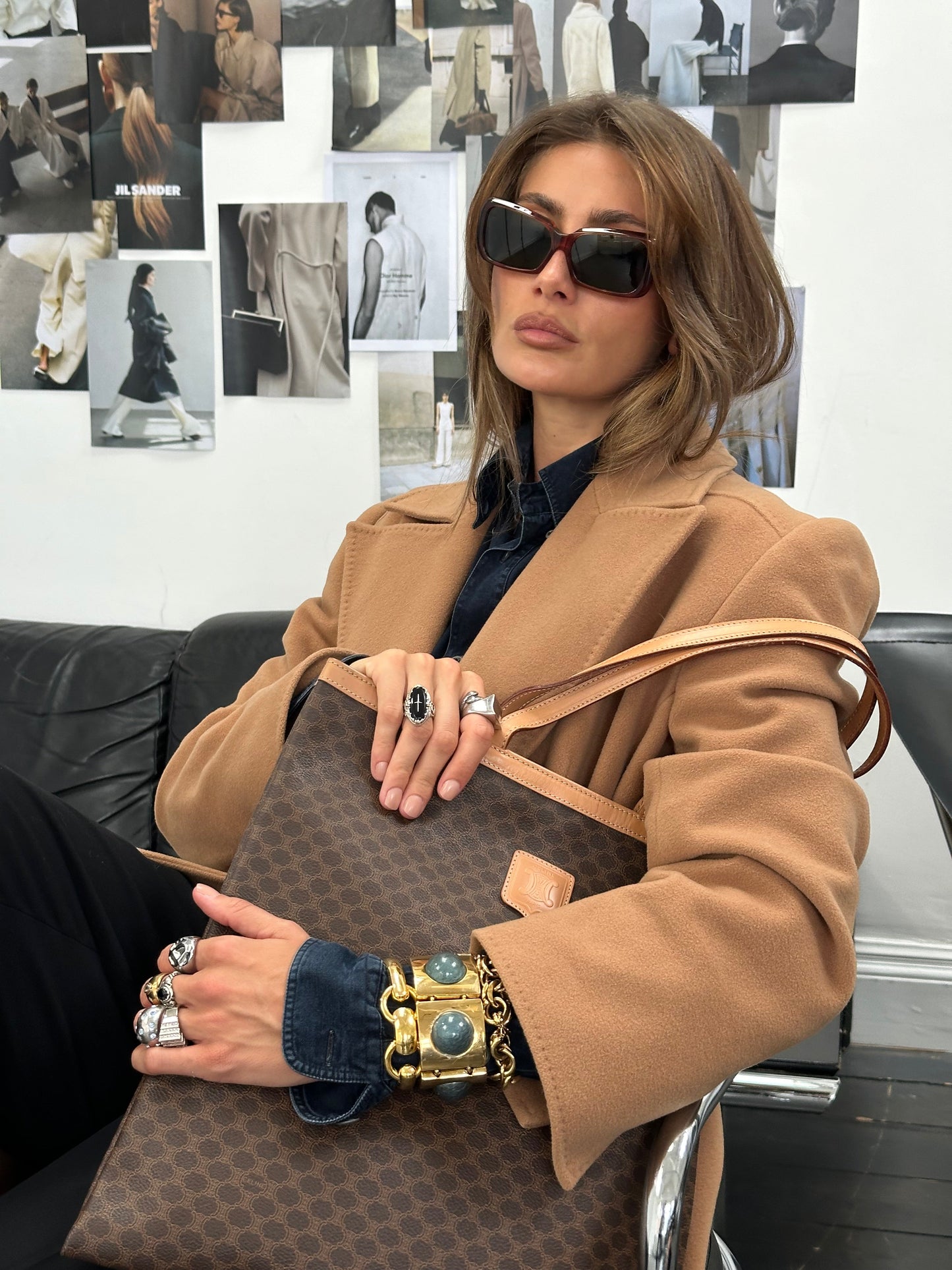 Armani Jeans 1990s Denim Logo Shirt - XL