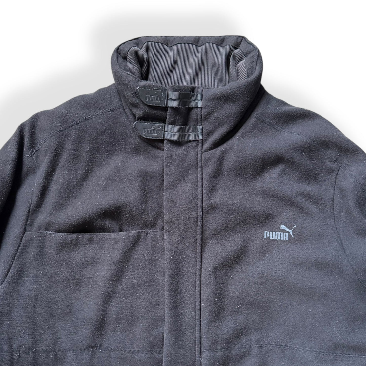 2004 Puma Mostro Wool Long Jacket  (XL) | Default Title, Black