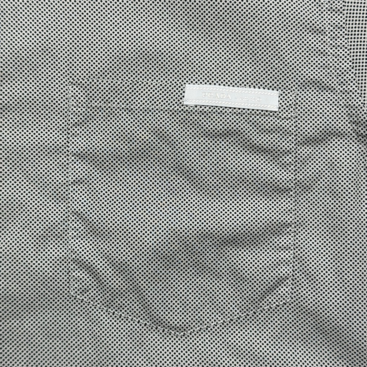 Prada Milano 2013 Polkadot Logo Shirt - M | Grey