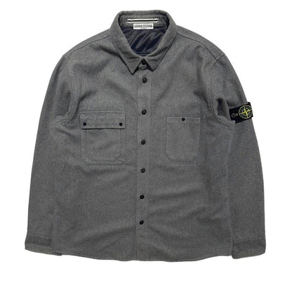 Stone Island Wool Double Pocket Overshirt