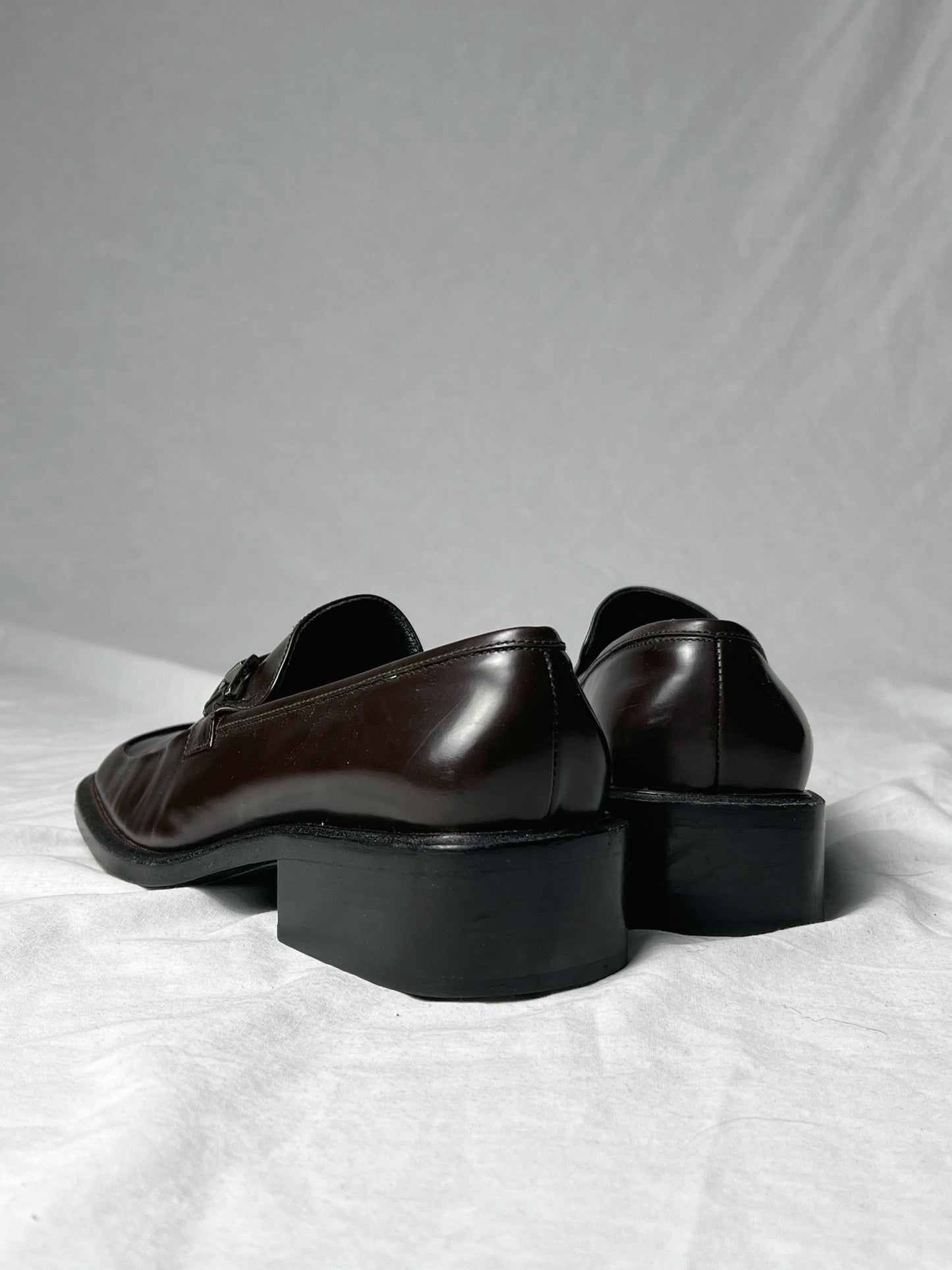 GUCCI SQUARE TOE LOAFER | Default Title, Brown