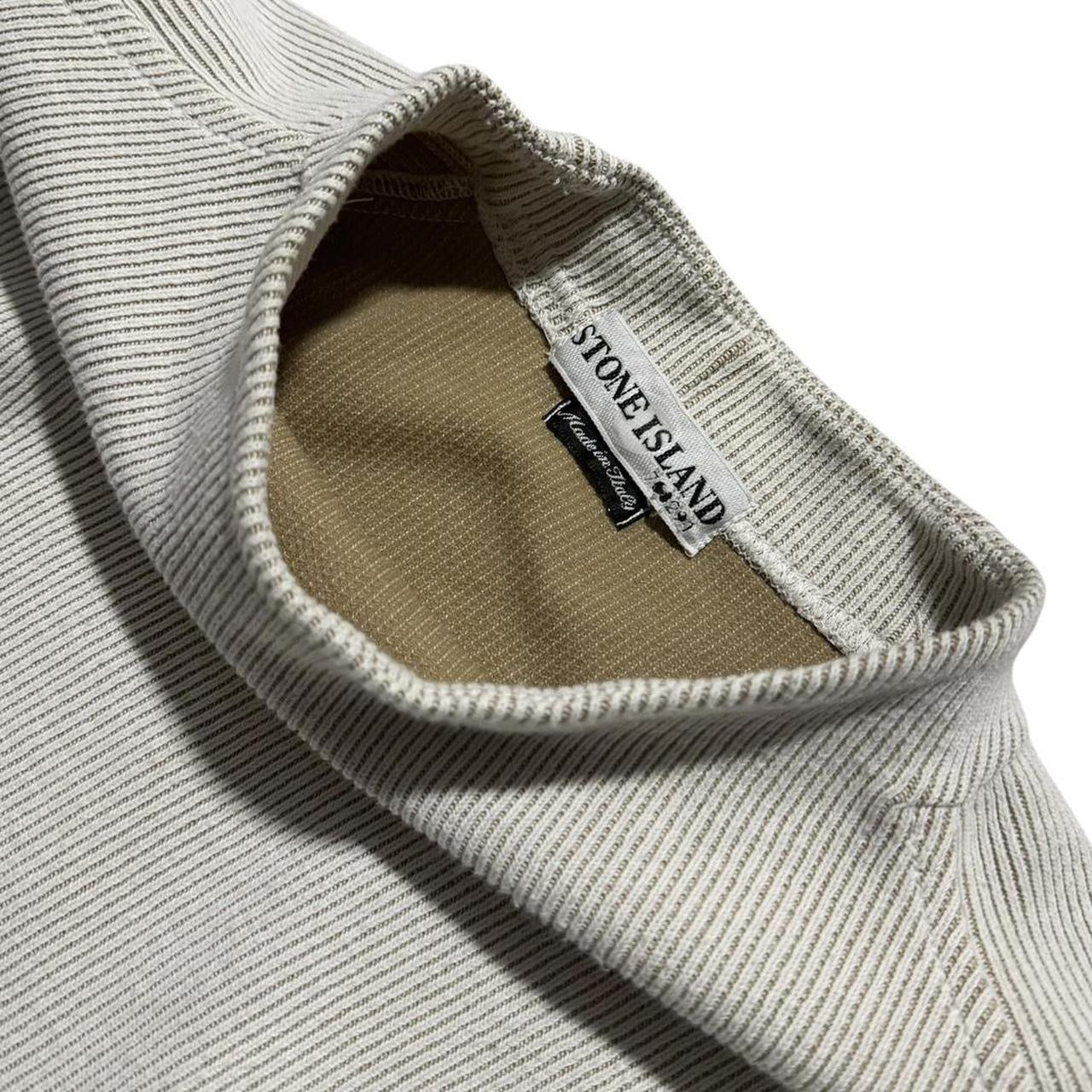 Stone Island Spring/Summer 2002 Ribbed Crewneck | XL, Beige