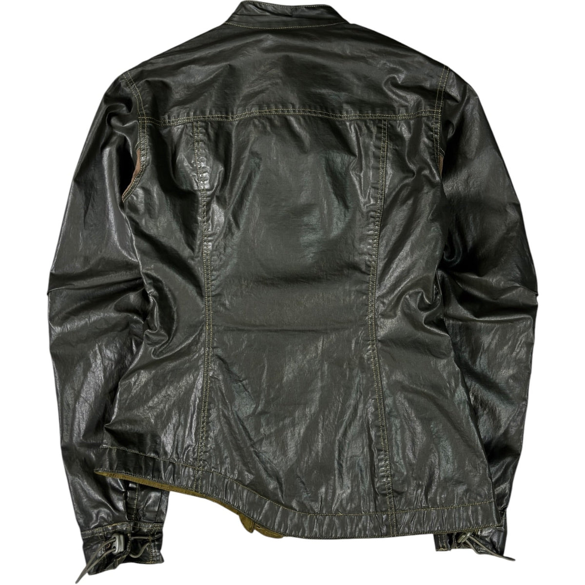 Maharishi 99/00 Water Repellent Women's Asymmetric Zip Jacket UK 12 | 12, Olive