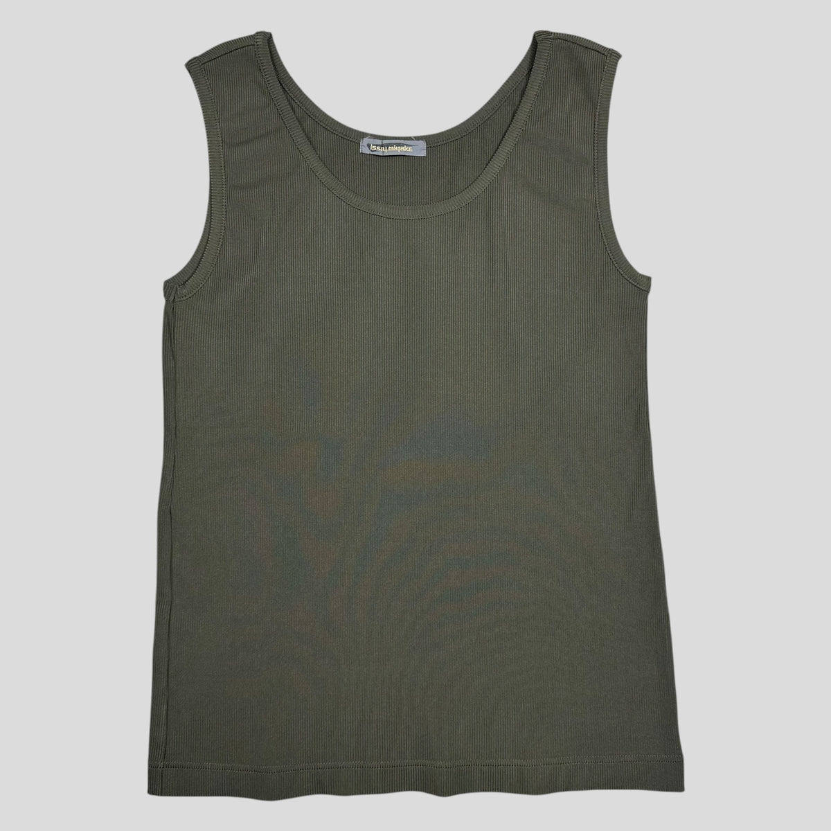 Issey Miyake 80’s Brush Tag Ribbed Pleated Vest - S | Medium, Green