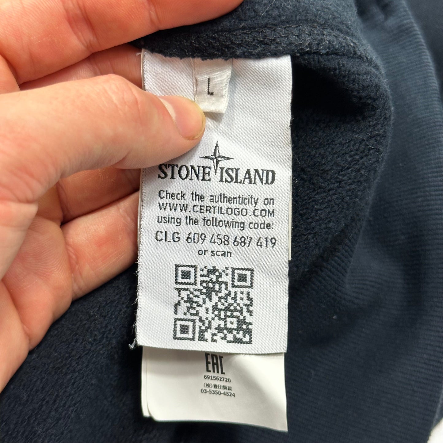 Stone Island Navy Crewneck - M/L