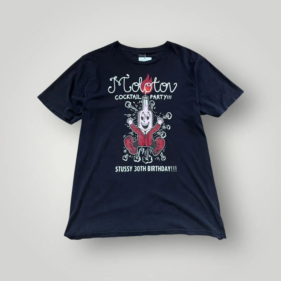 Stüssy 30th Anniversary Molotov Cocktail Party 2009 T-Shirt L