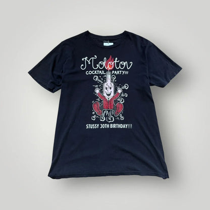 Stüssy 30th Anniversary Molotov Cocktail Party 2009 T-Shirt L