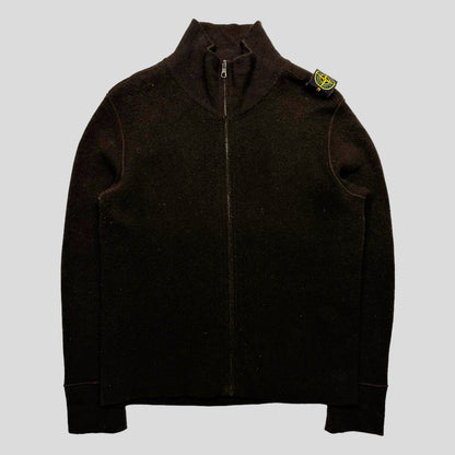 Stone Island AW06 Shoulder Badge Knitted Cardigan - M
