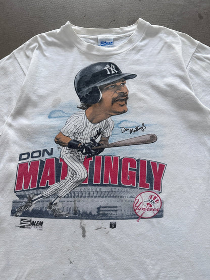 1990 Don Mattingly Caricature T-Shirt - L | Default Title, Red