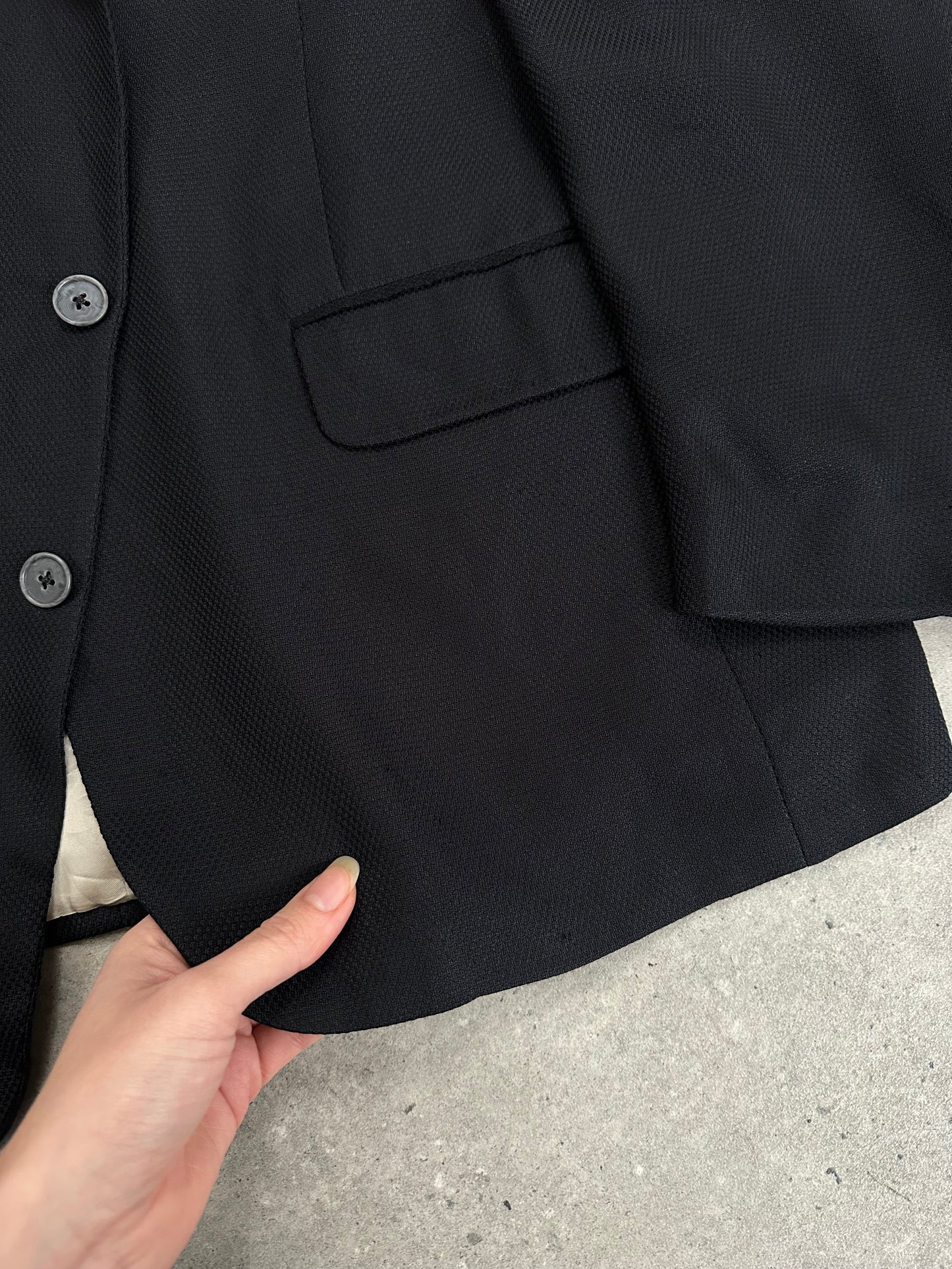 Burberry 1990s Pure Silk Single Breasted Blazer - 46R/XL