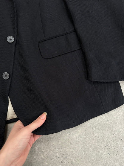 Burberry 1990s Pure Silk Single Breasted Blazer - 46R/XL