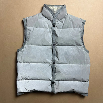 A/W 1993 Chrome Silver Goose Down Reflective Gilet