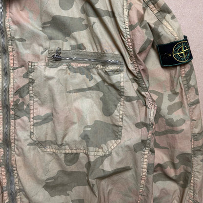 S/S 1989 Cotton Poplin Ice Camouflage Bomber Jacket