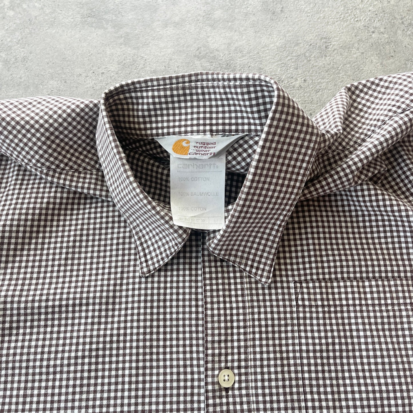 Carhartt 2003 heavyweight check button up shirt (M)