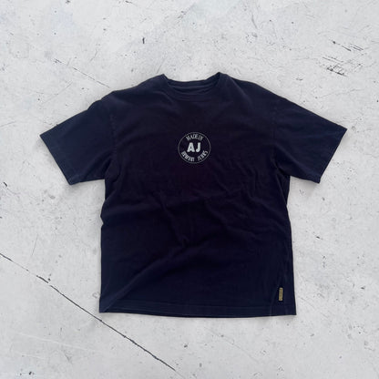 2000s armani jeans navy graphic tee | Navy, Navy