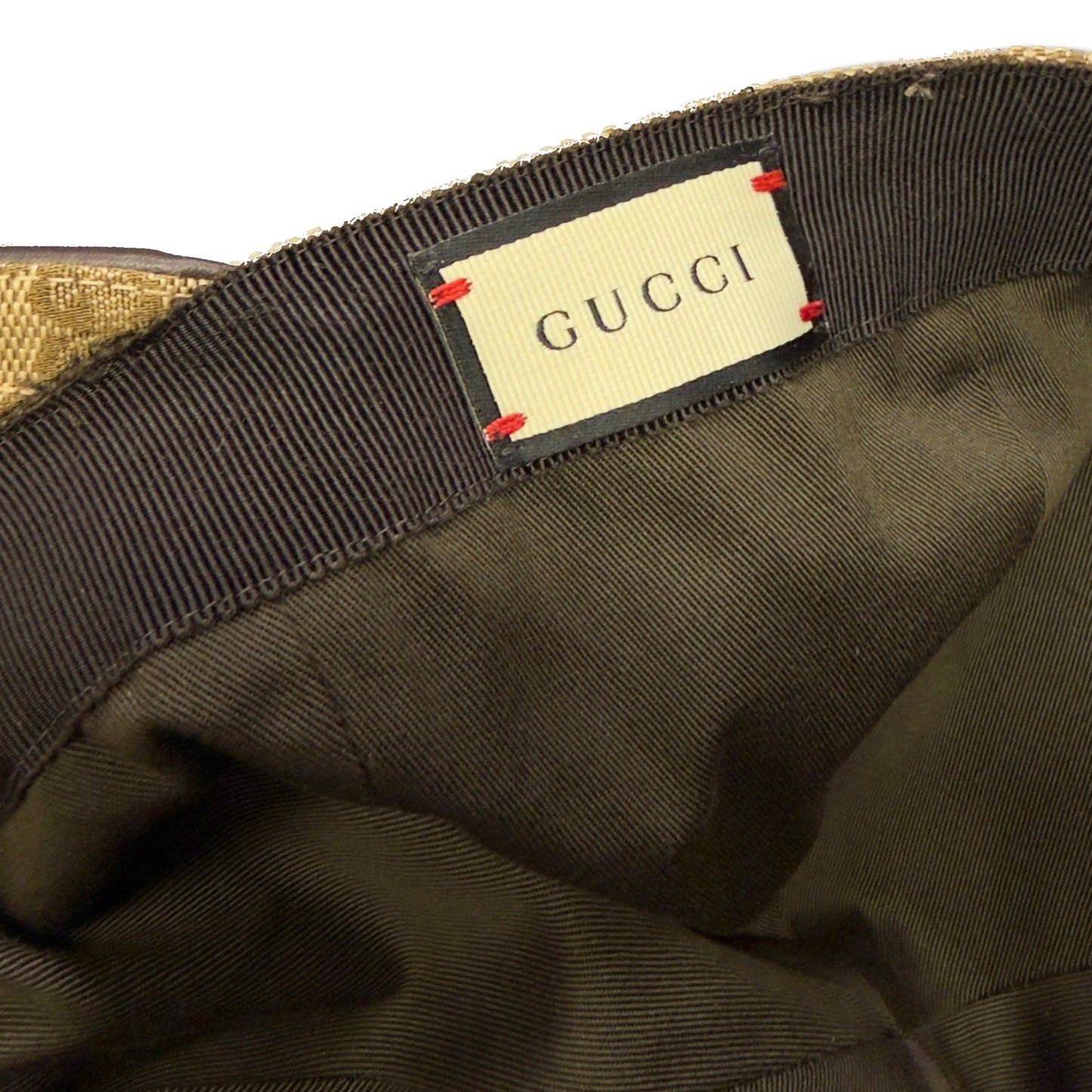 Gucci Monogram Cap In Tan (L) | O/S, Tan