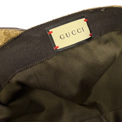 Gucci Monogram Cap In Tan (L) | O/S, Tan