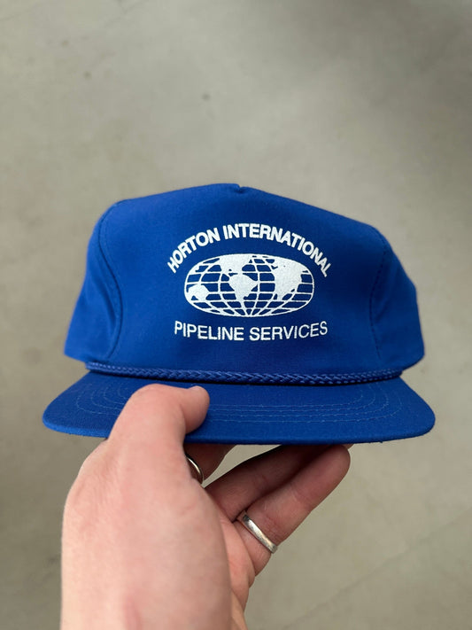 1990's Horton Int Pipeline Services Cap | O/S, Blue