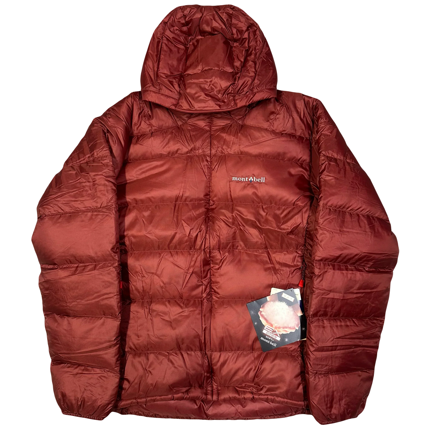 Montbell Light Alpine Down Puffer Jacket In Red (XL) | XL, Red