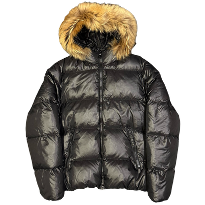 Duvetica Fur Hood Puffer Jacket In Black ( M )