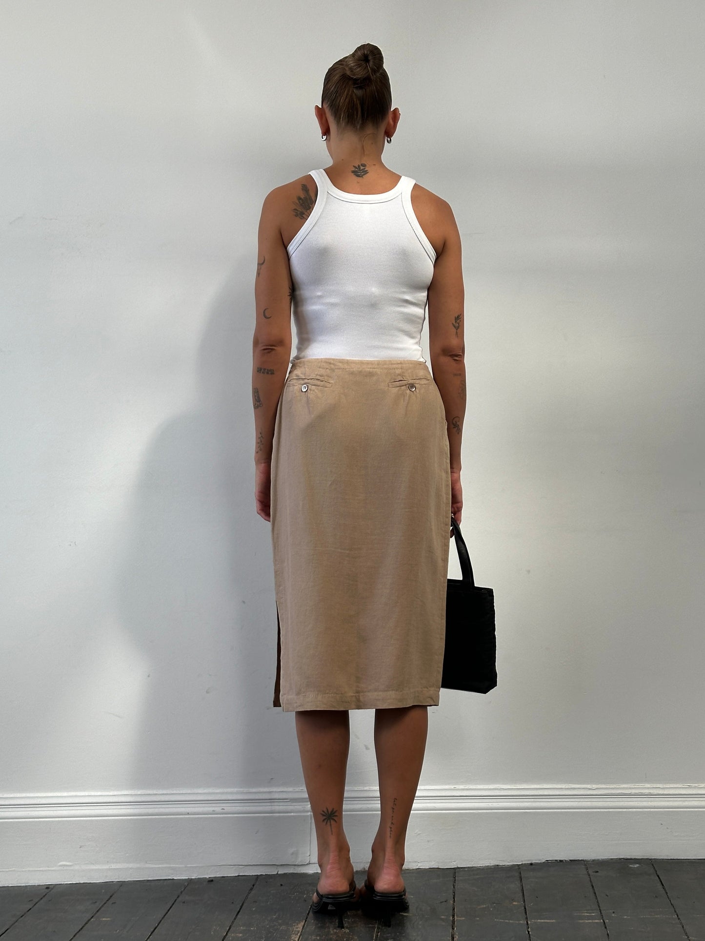 Max Mara Pure Linen Midi Skirt  - W28