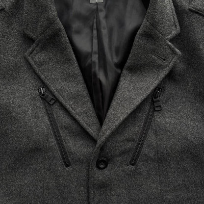 ARMANI MILITARY BLAZER | O/S, Charcoal