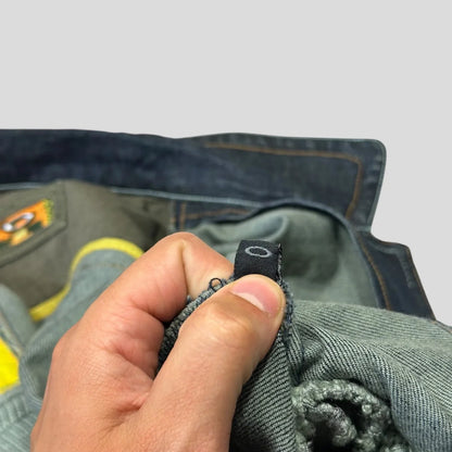 Oakley X Metal Industries 00’s Denim Knit Panelled SAMPLE Jacket - S