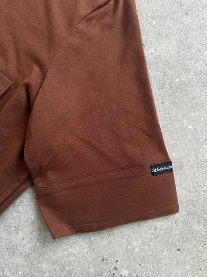 Italian Vintage 1970s Dagger Collar Polo Shirt - M