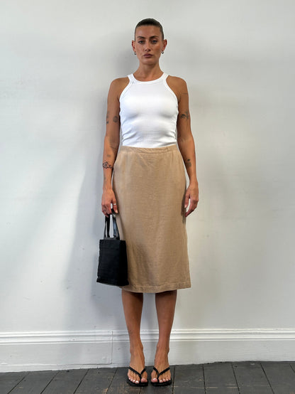 Max Mara Pure Linen Midi Skirt  - W28