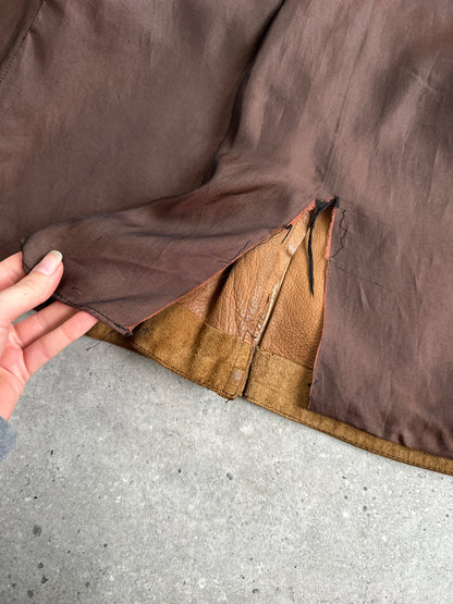 Vintage Suede Belted Jacket - M/L