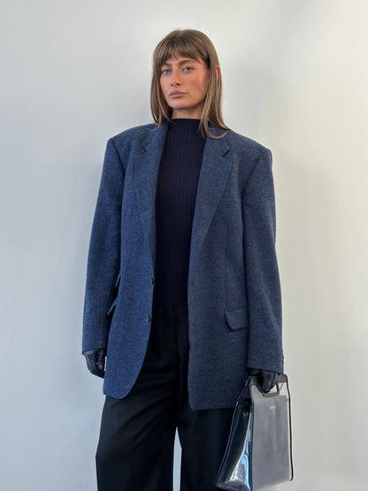 Burberry 1990s Pure Brushed Wool Blazer - 44R/XL