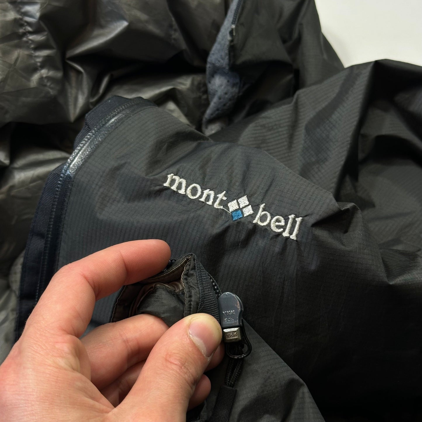 Montbell 00’s Goretex Ripstop Nylon Down Puffer Jacket - S/M | Default Title, Grey