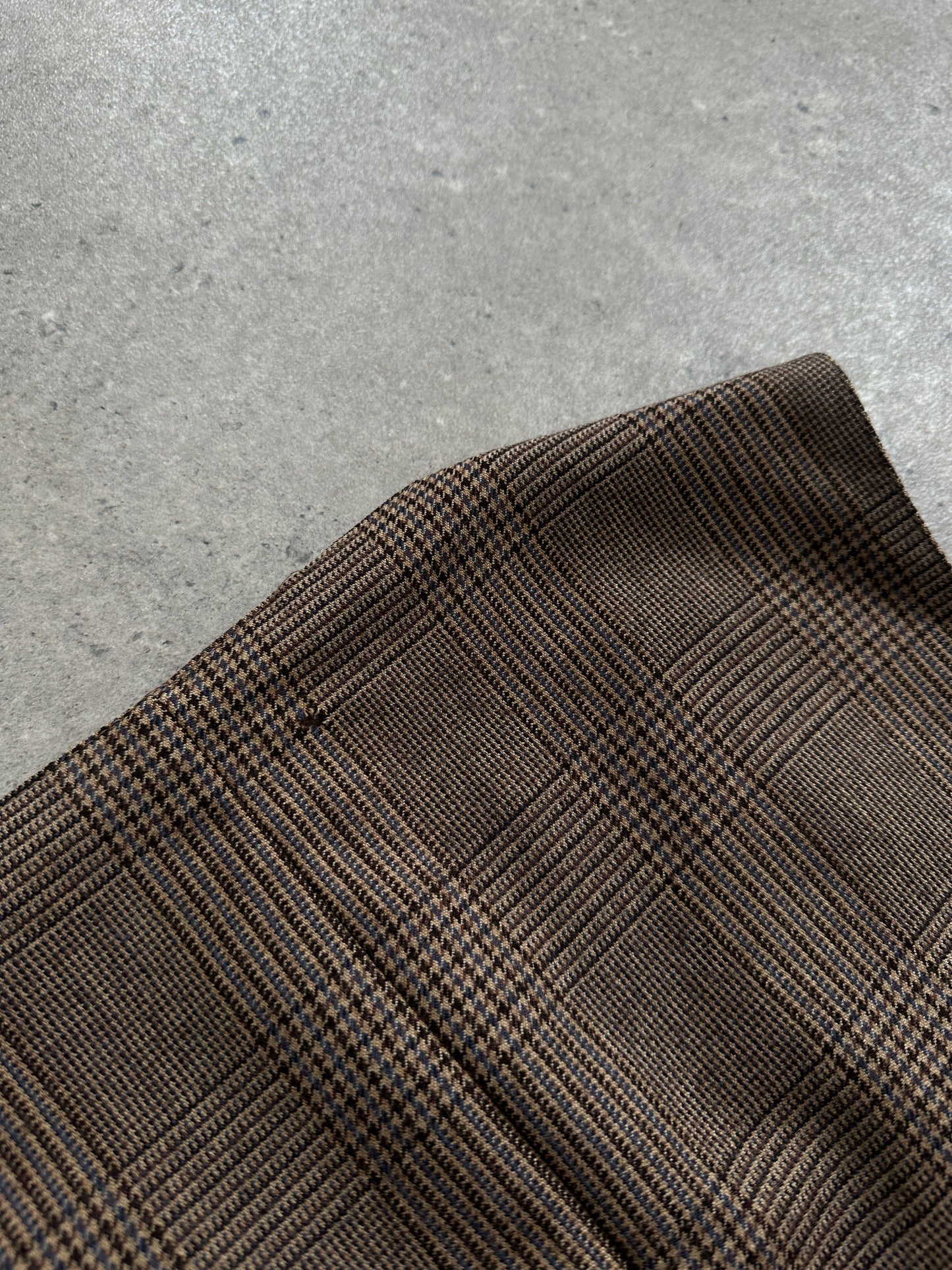 Vintage Wool Check Waistcoat - L