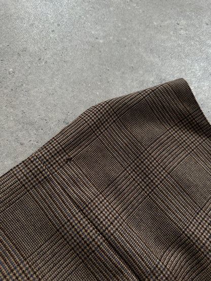 Vintage Wool Check Waistcoat - L