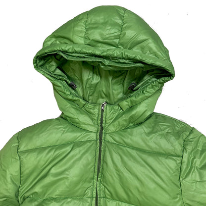 Duvetica Fur Hood Women’s Puffer Jacket In Green ( M )