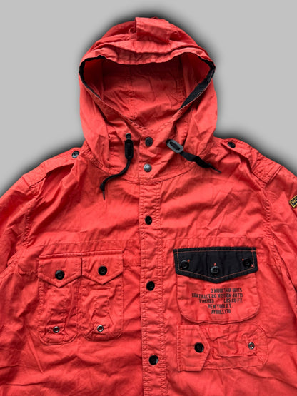 Avirex Flight Jacket (M) | Grey, Red