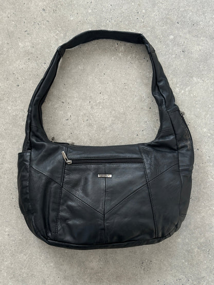 Vintage Leather Patchwork Sling  Crossbody Bag