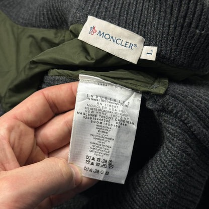 Moncler Wool & Nylon Maglione Tricot Cardigan Jacket - L (M)