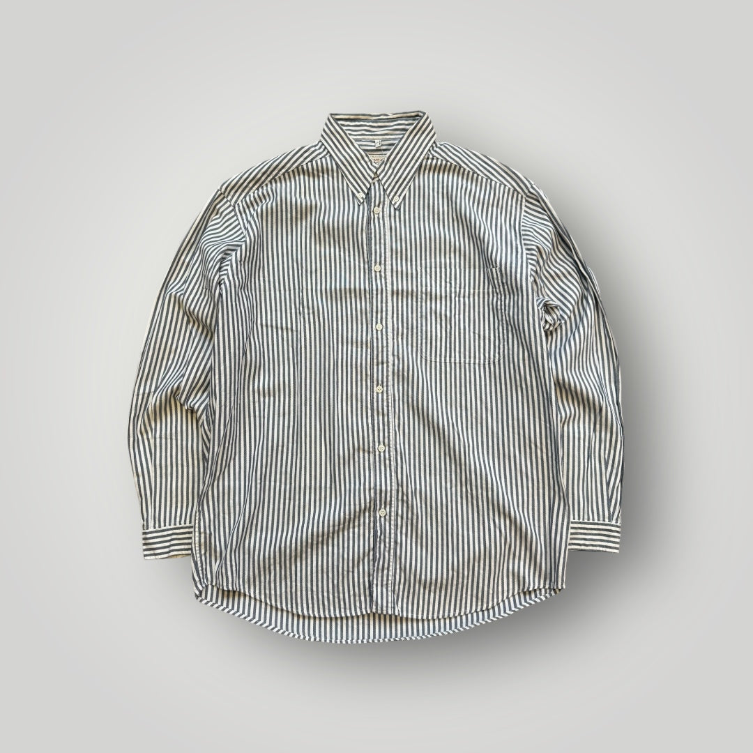 Armani Jeans 90's Pinstripe Shirt L/XL | Default Title, Blue