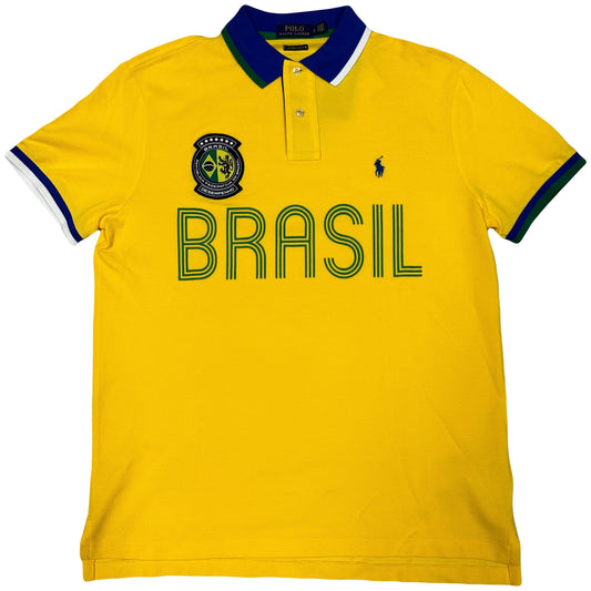 Ralph Lauren Spellout Brazil Polo In Yellow ( L ) - Known Source
