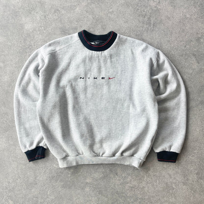 Nike 1990s heavyweight embroidered spellout sweatshirt (S)