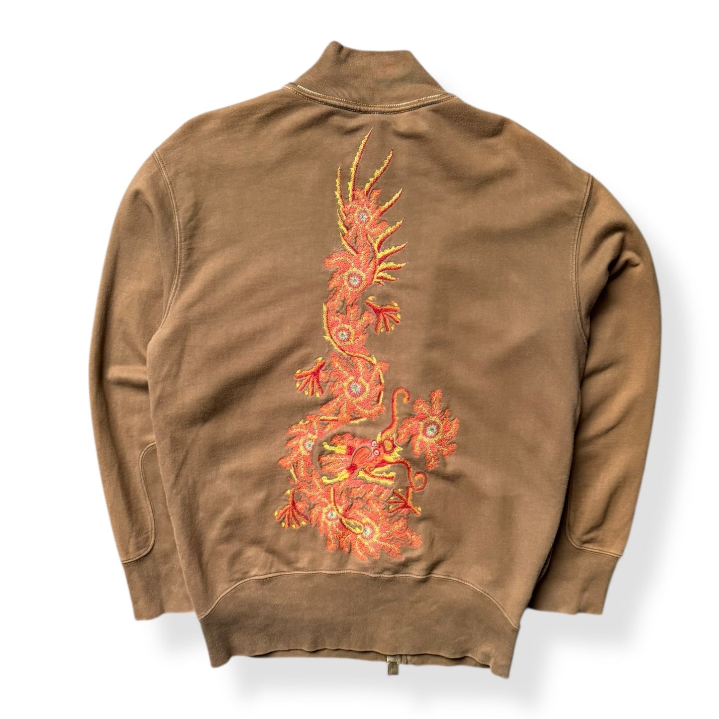 2000's Maharishi Off Centre Zip Embroidered Jumper (M) | Default Title, Multicoloured